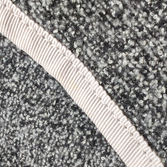 ANTHRO I Gray Boucle Ruffle Front Zip-Up Blazer Jacket by Elevenses, 6 - Picture 12 of 15